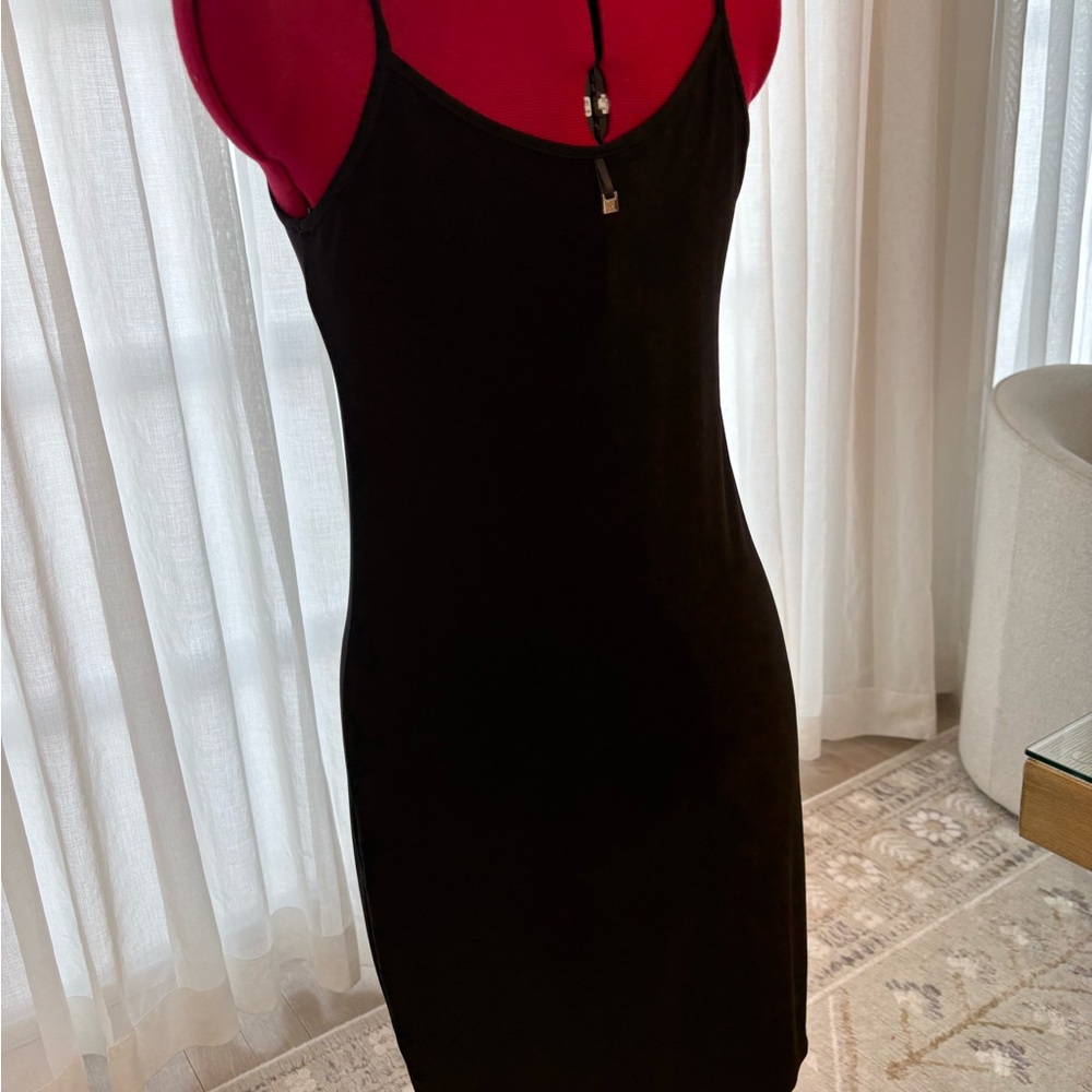Chic Black Strapless Dress - Picture 4 of 6